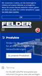 Mobile Screenshot of felder-suisse.com